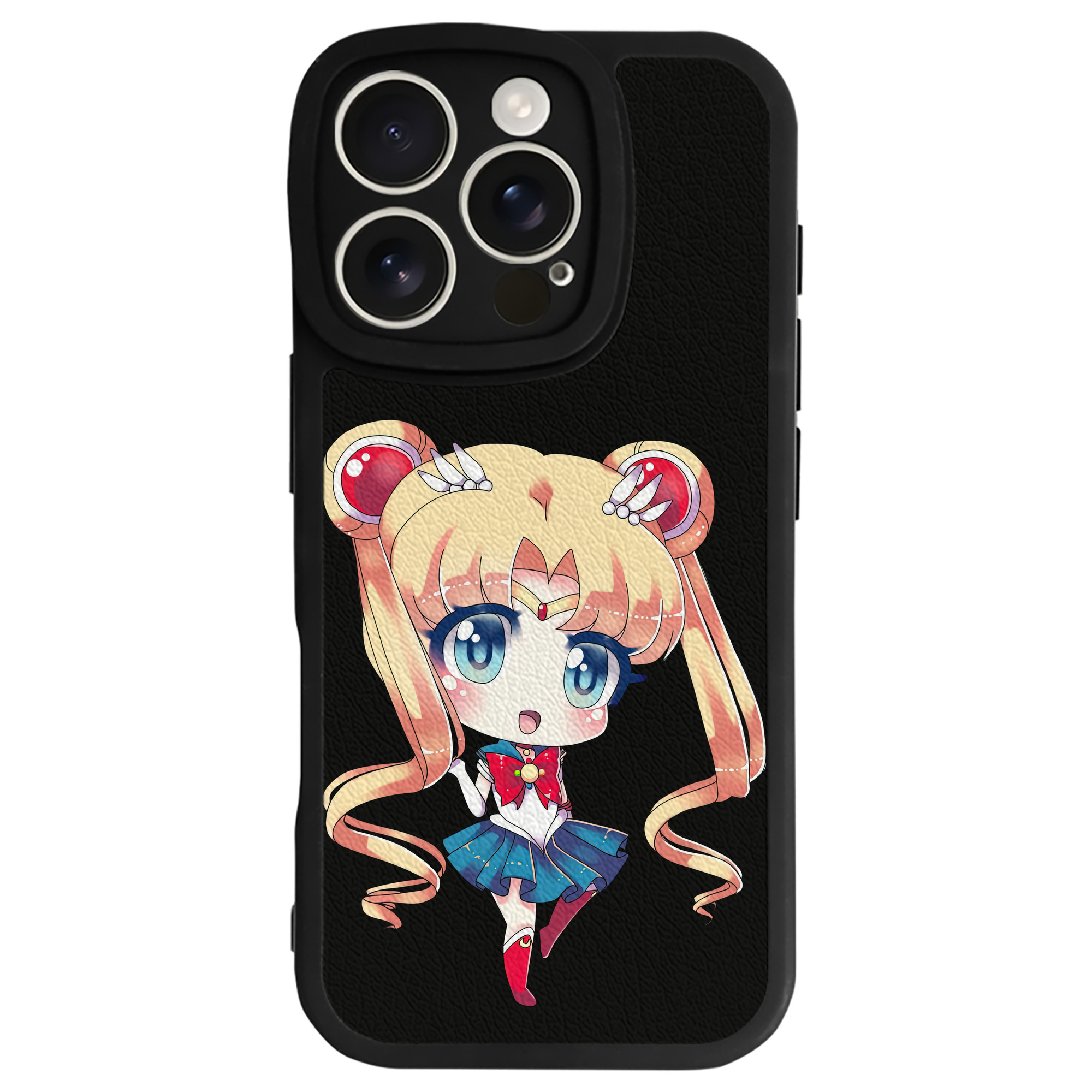 （画像用） 美少女戦士セーラームーン 月野 うさぎ つきの うさぎ Sailor Moon Tsukino Usagi 【iPhone 16シリーズ対応】シリコンスマホケース（レザー調） 材質：シリコン